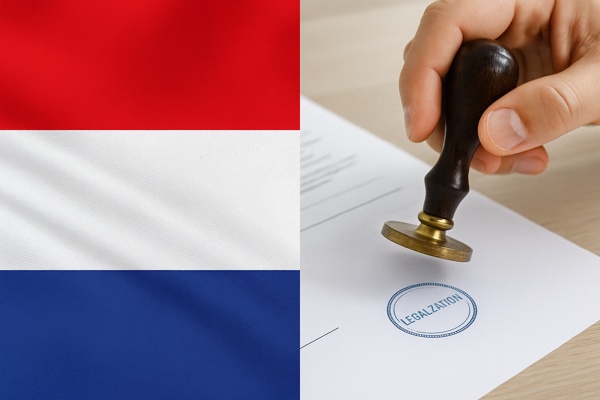 وقت تایید مدارک یا لگالایز سفارت هلند در تهران