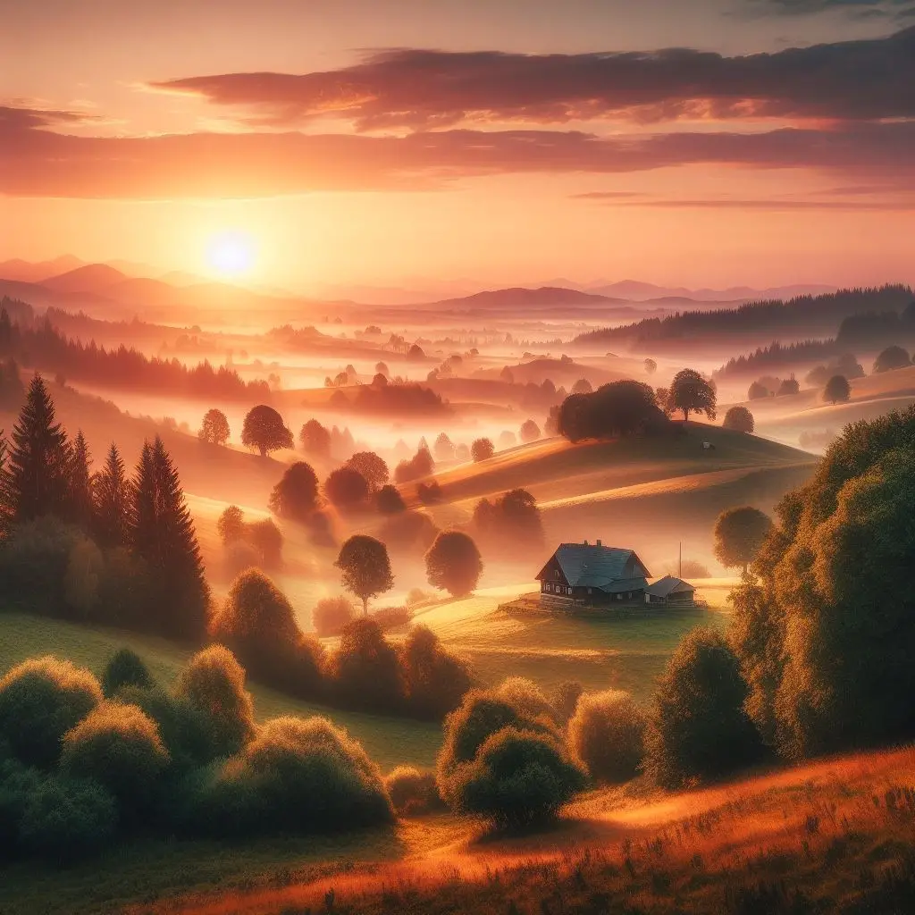 عکس طلوع خورشید صبح