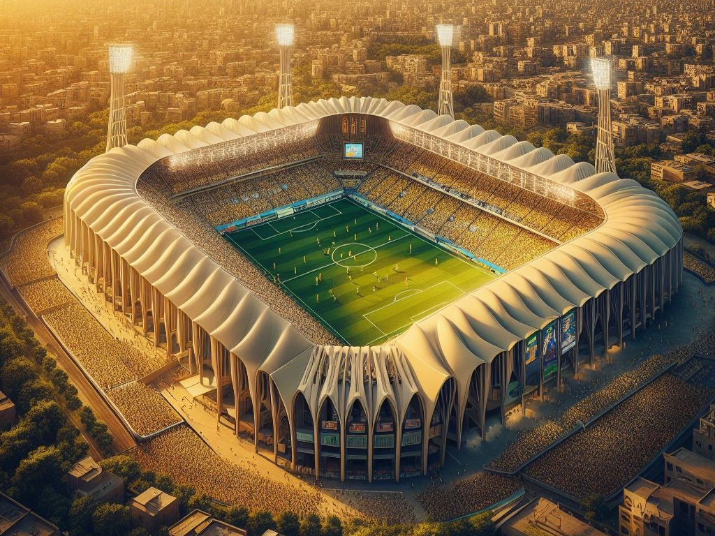 ورزشگاه اختصاصی فولاد خوزستان با هوش مصنوعی