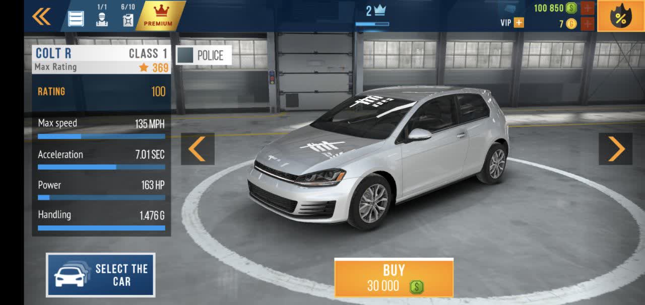 فولکس واگن گلف جی تی آی در بهترین بازی ماشینی اندروید