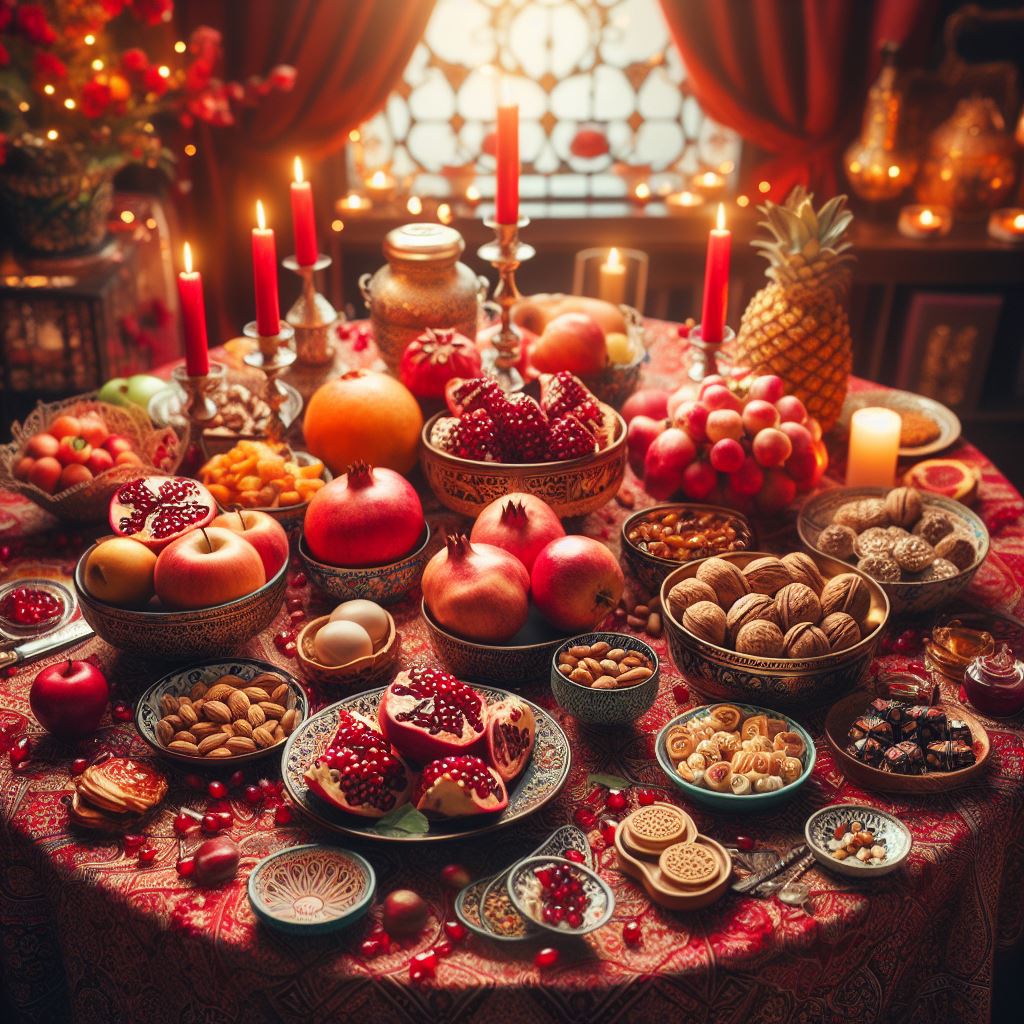 ایده های سفره شب یلدا