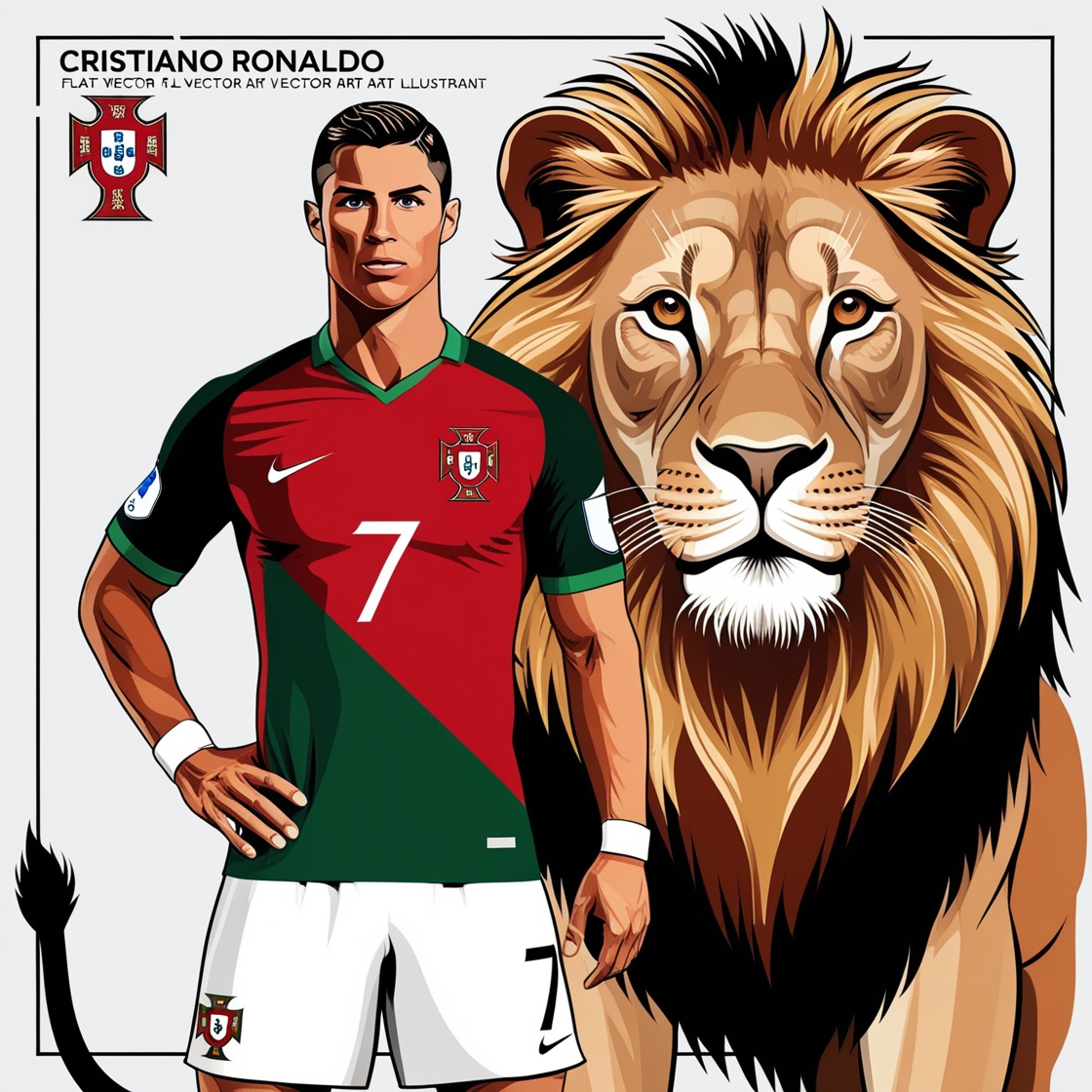 عکس رونالدو با شیر