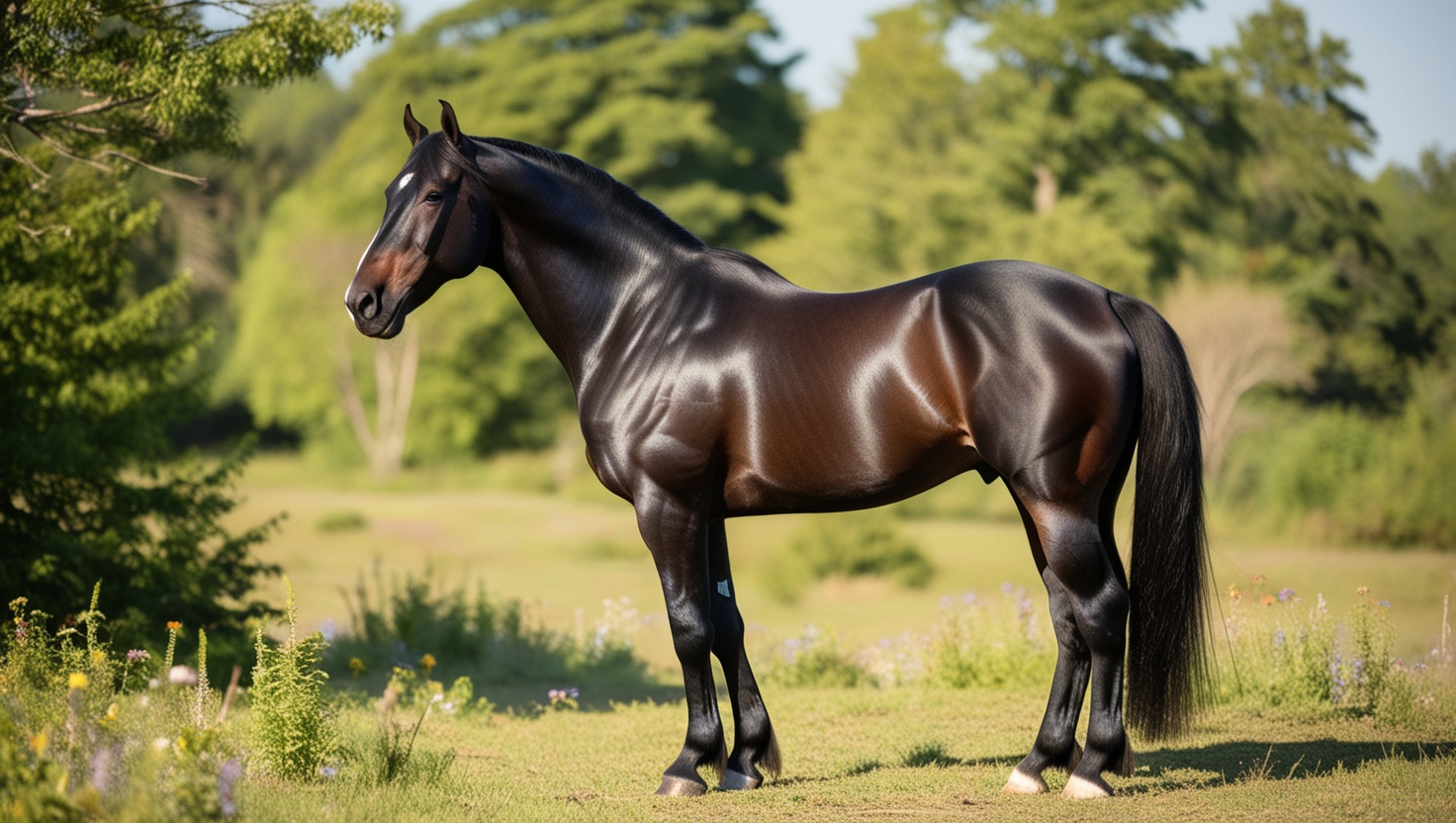 عکس اسب مشکی