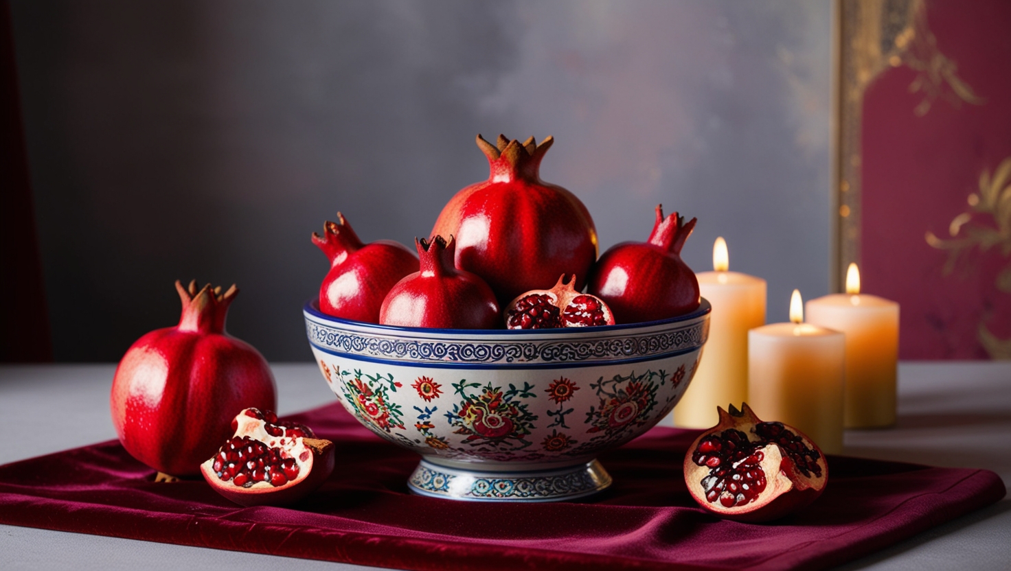 عکس انار برای شب یلدا