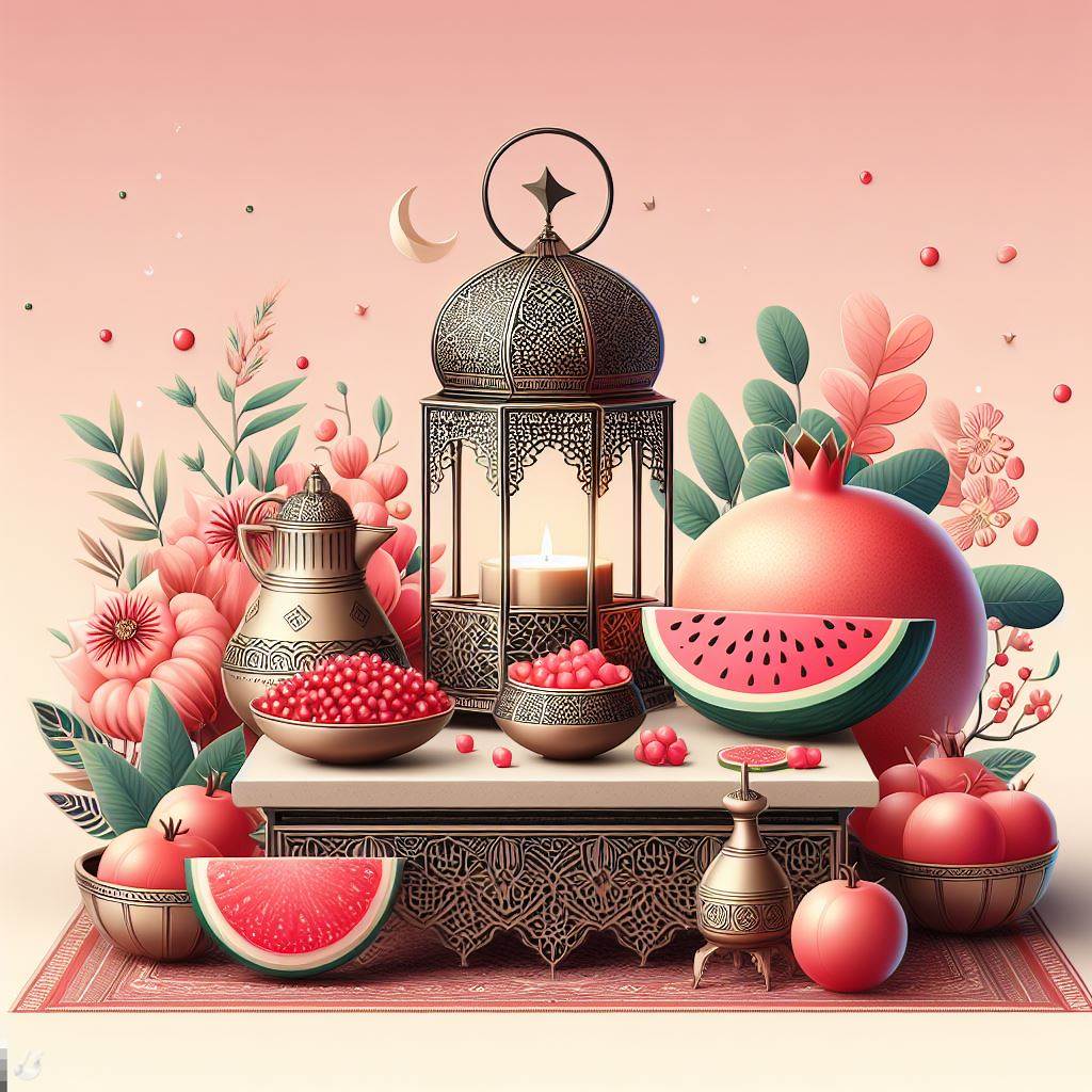 وکتور شب یلدا