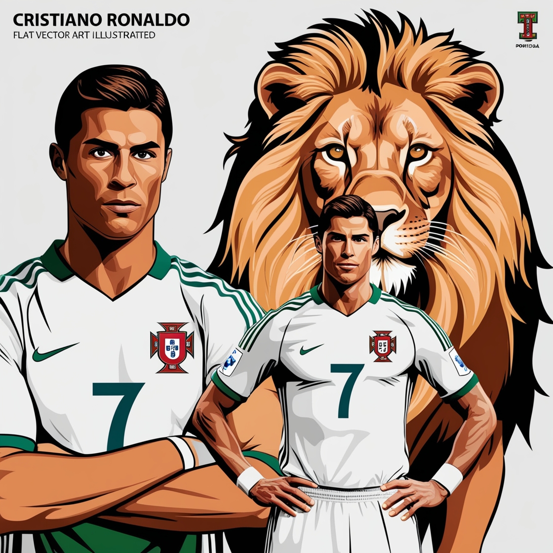 عکس رونالدو با شیر