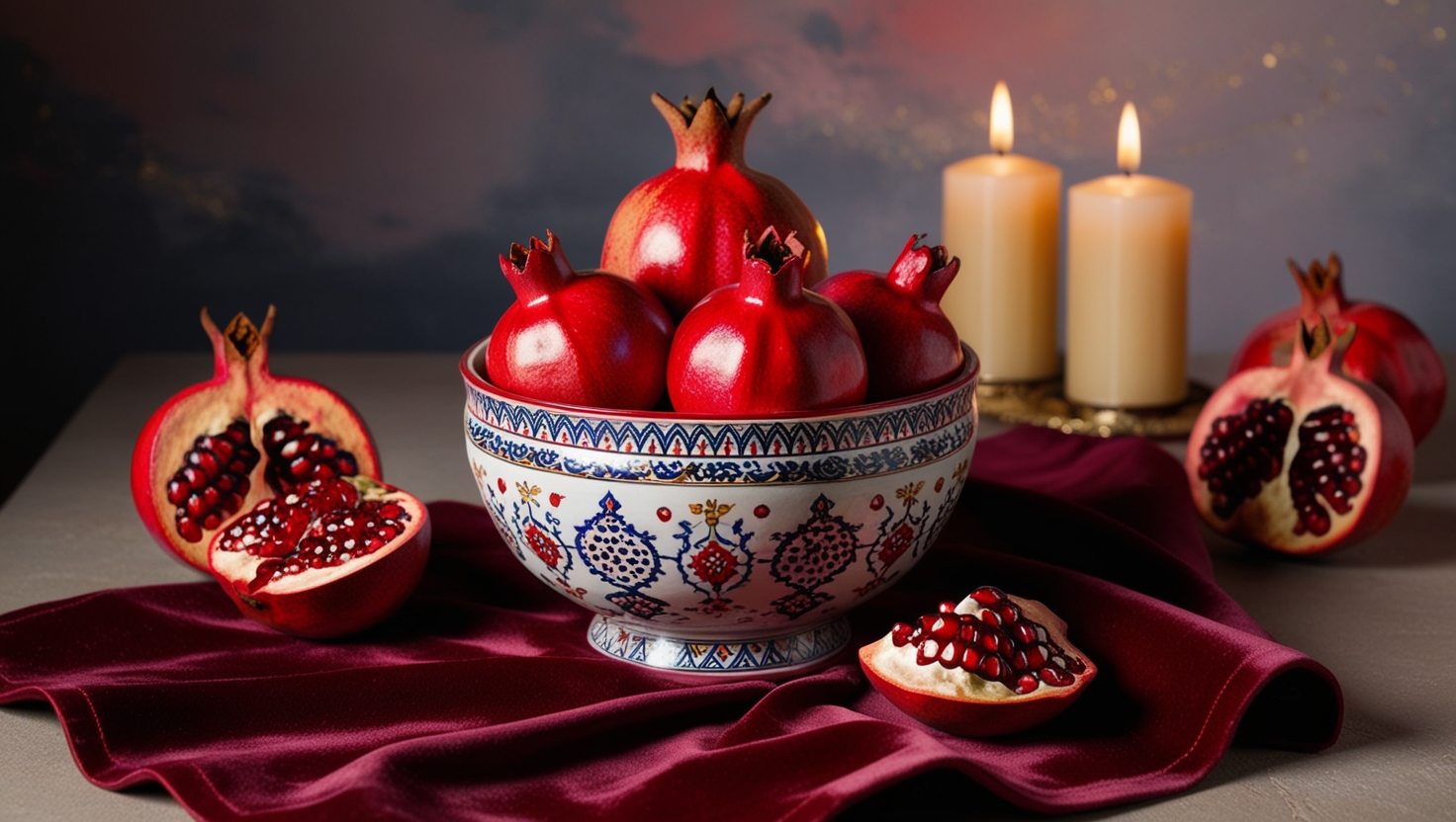 عکس انار برای شب یلدا