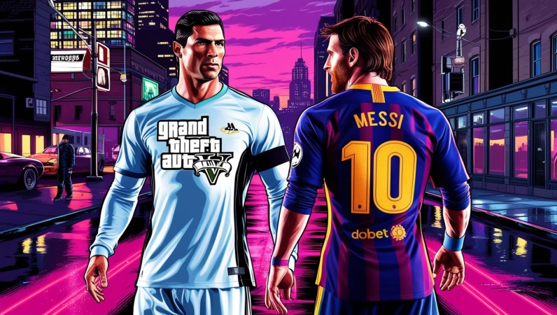 رونالدو و مسی در جی تی ای وی