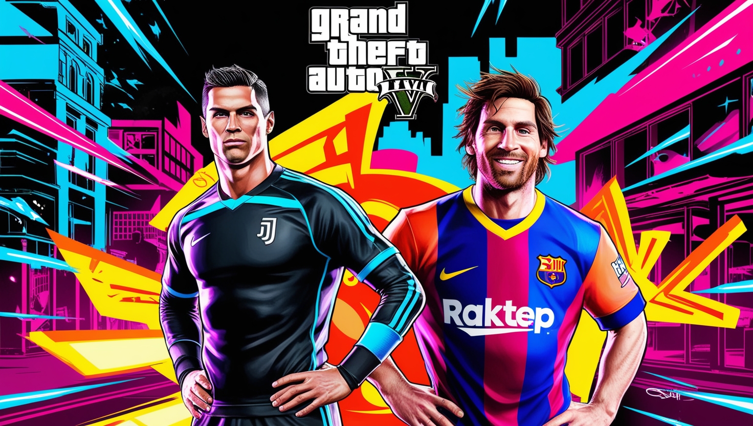 رونالدو و مسی در جی تی ای وی