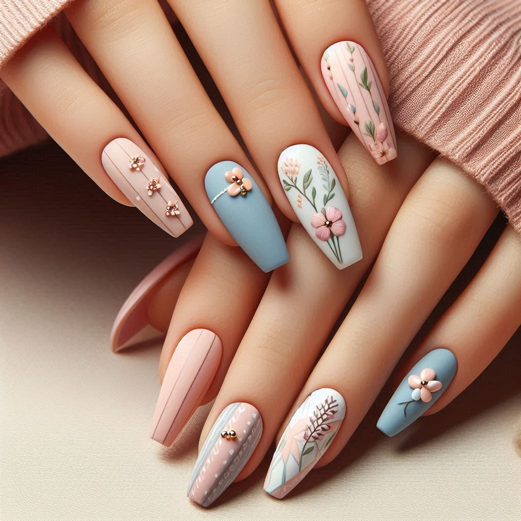 طرح و مدل ناخن جدید 1403 شیک و ساده و جذاب