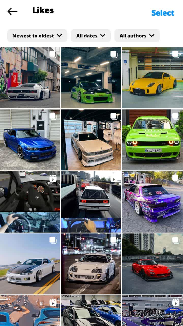 مشاهده پست هایی که لایک کرده ایم در اینستاگرام