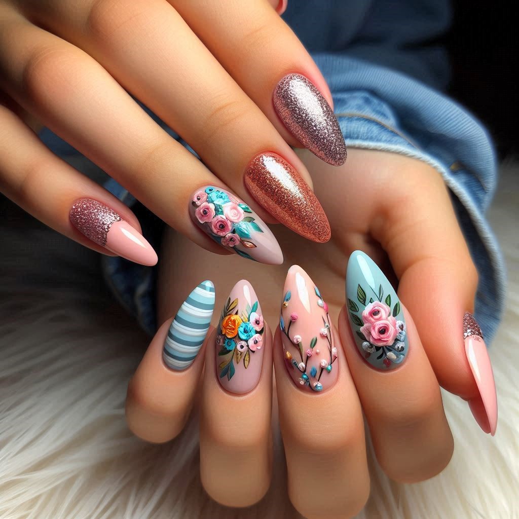 طرح و مدل ناخن جدید 1403 شیک و ساده و جذاب