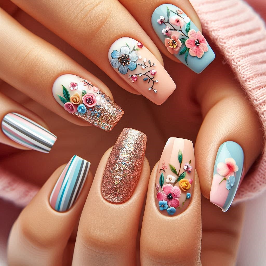 طرح و مدل ناخن جدید 1403 شیک و ساده و جذاب