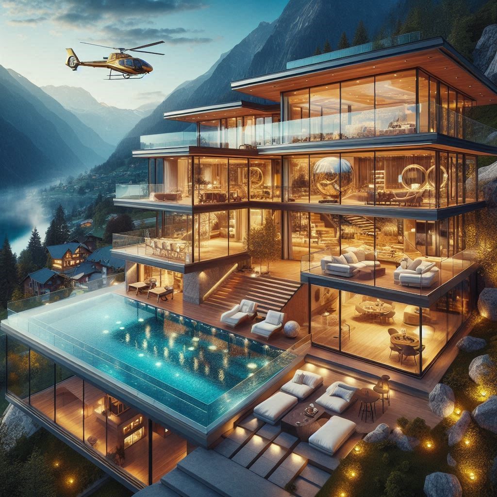 لاکچری ترین ویلا های کوهستانی جهان 