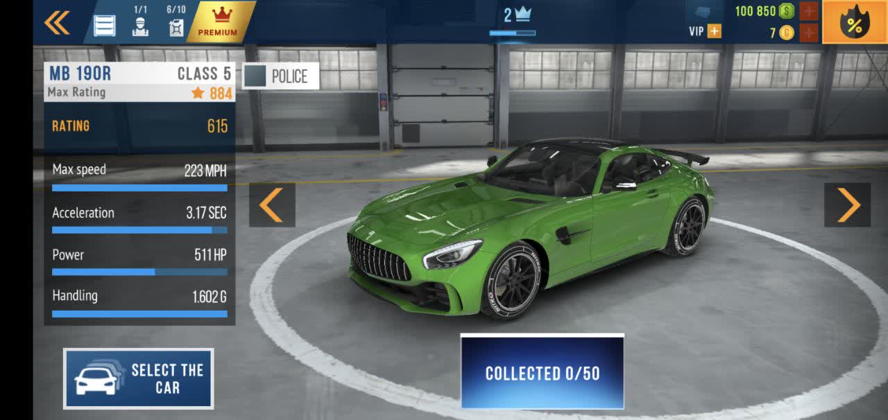 مرسدس بنز ای ام جی در بهترین بازی ماشینی اندروید