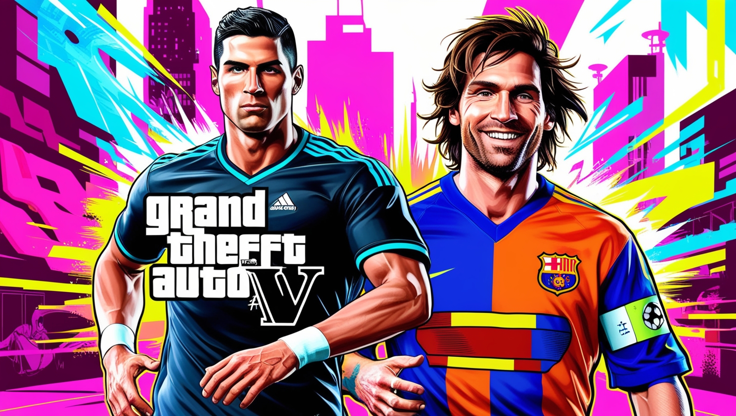 رونالدو و مسی در جی تی ای وی