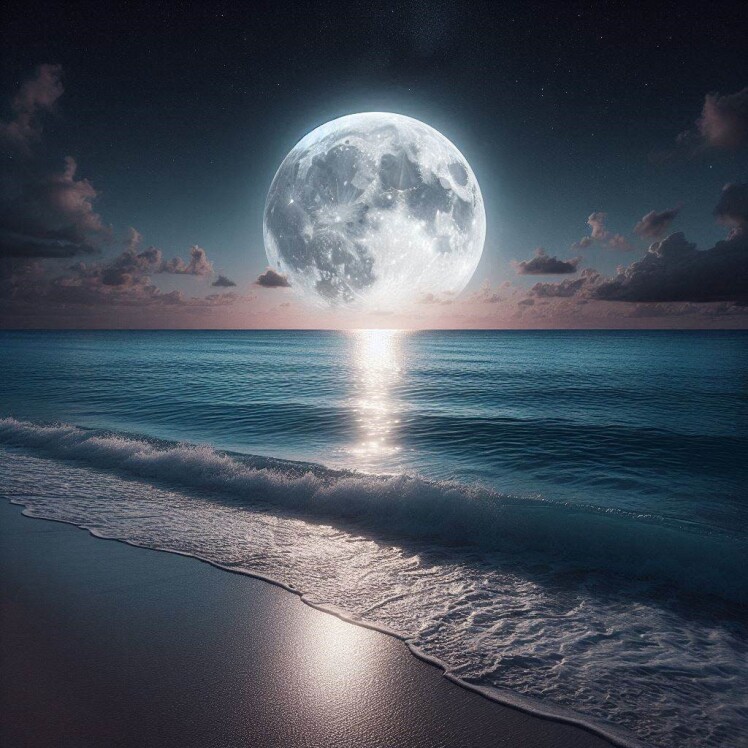 عکس ماه در شب برای پروفایل (کامل-واقعی-عاشقانه)