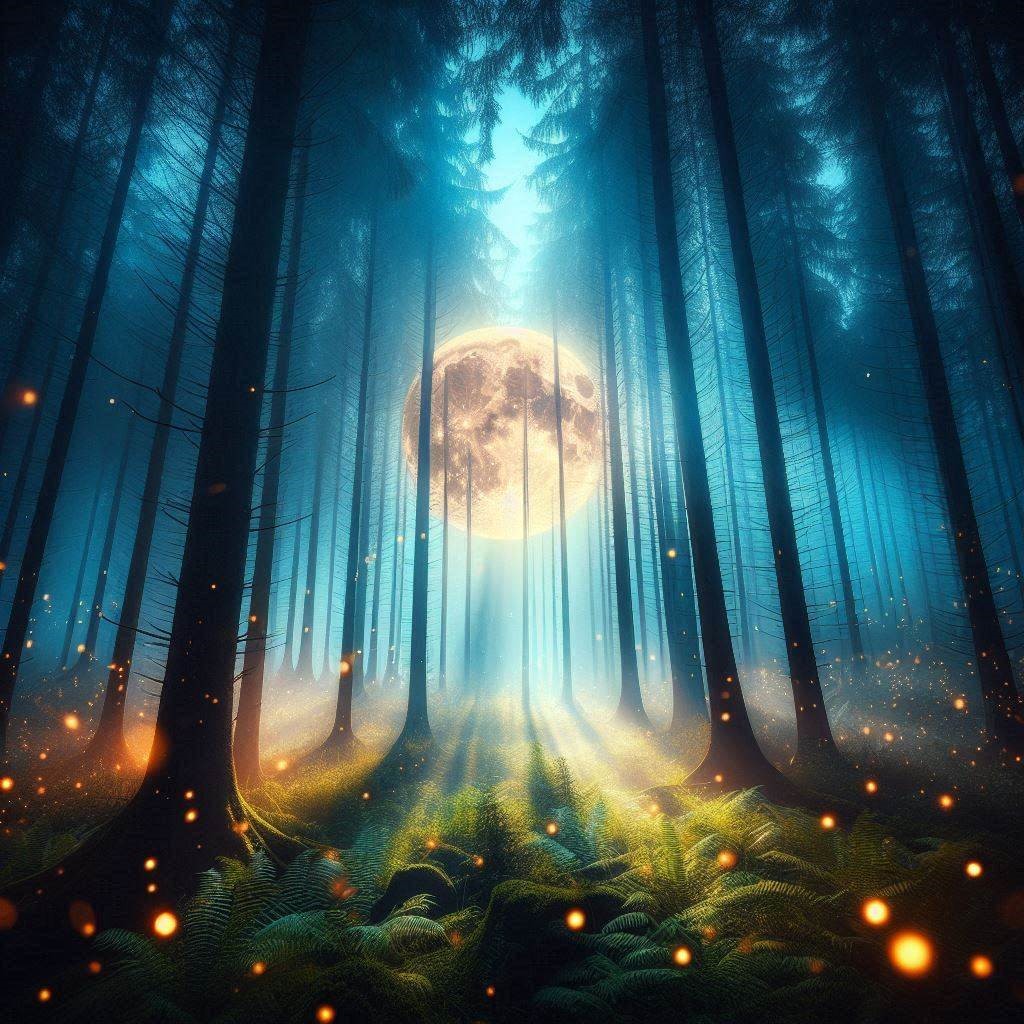 عکس ماه در شب برای پروفایل