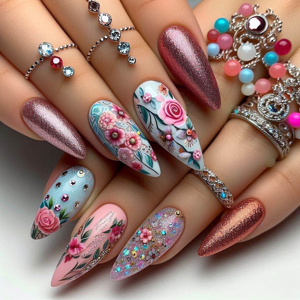 طرح و مدل ناخن جدید 1403 شیک و ساده و جذاب