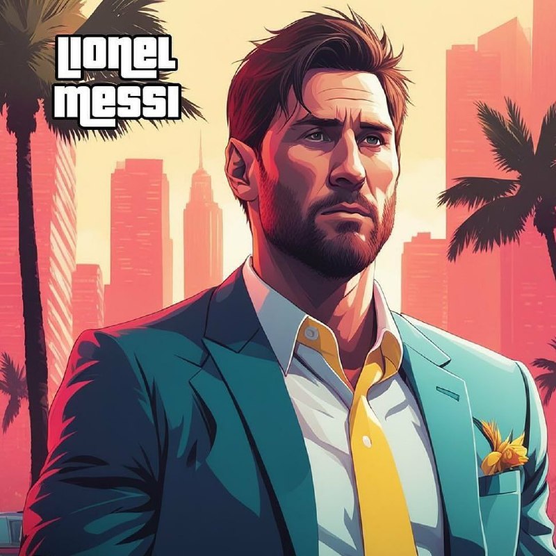 لیونل مسی در بازی جی تی ای 6