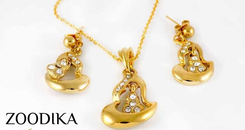 خرید ست گردنبند و گوشواره در زودیکا