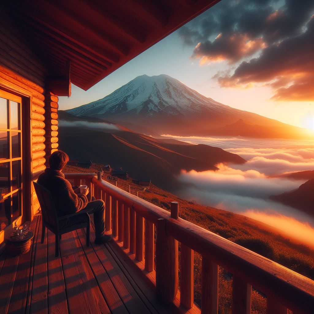 طلوع آفتاب کوه دماوند