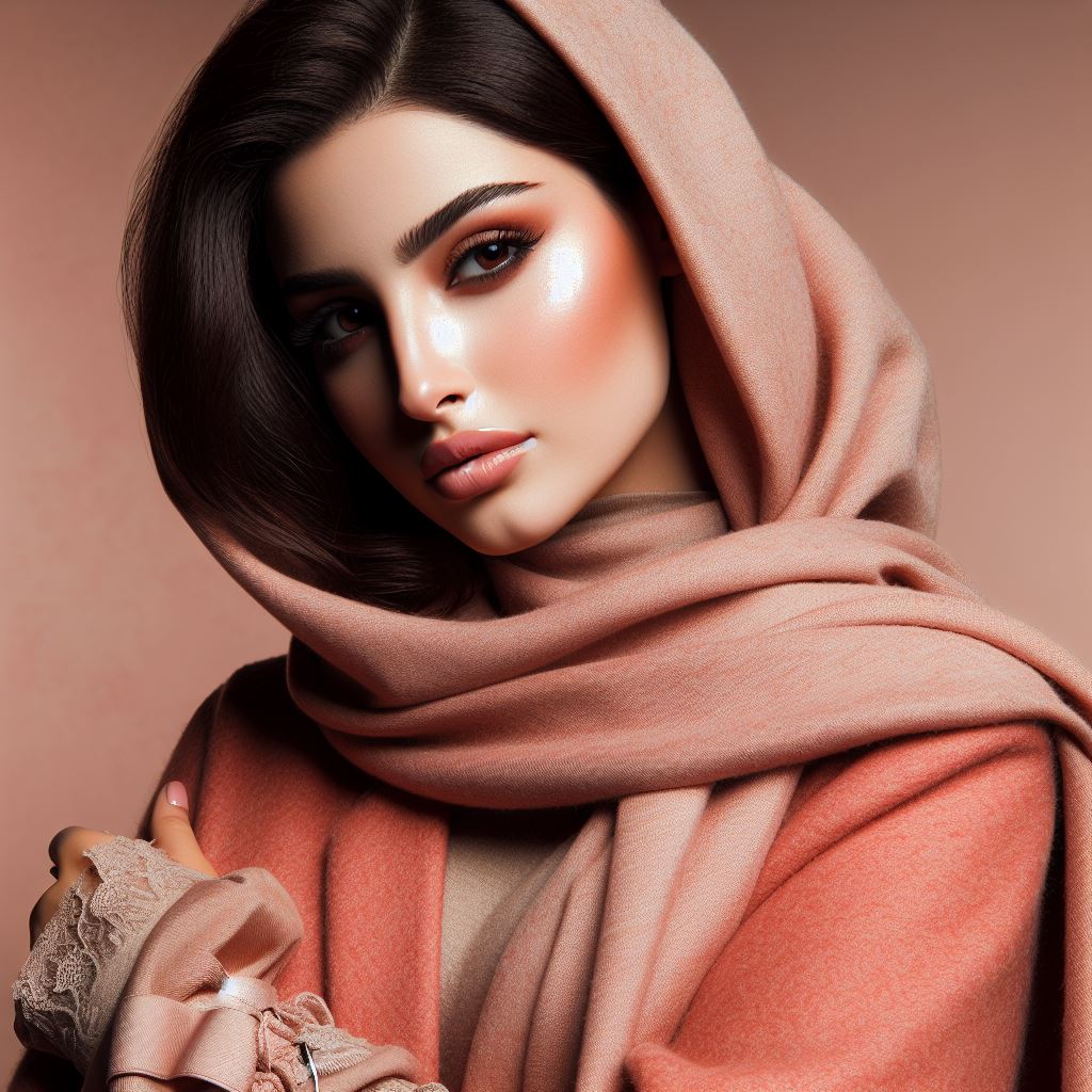 استایل زنانه با رنگ هلویی