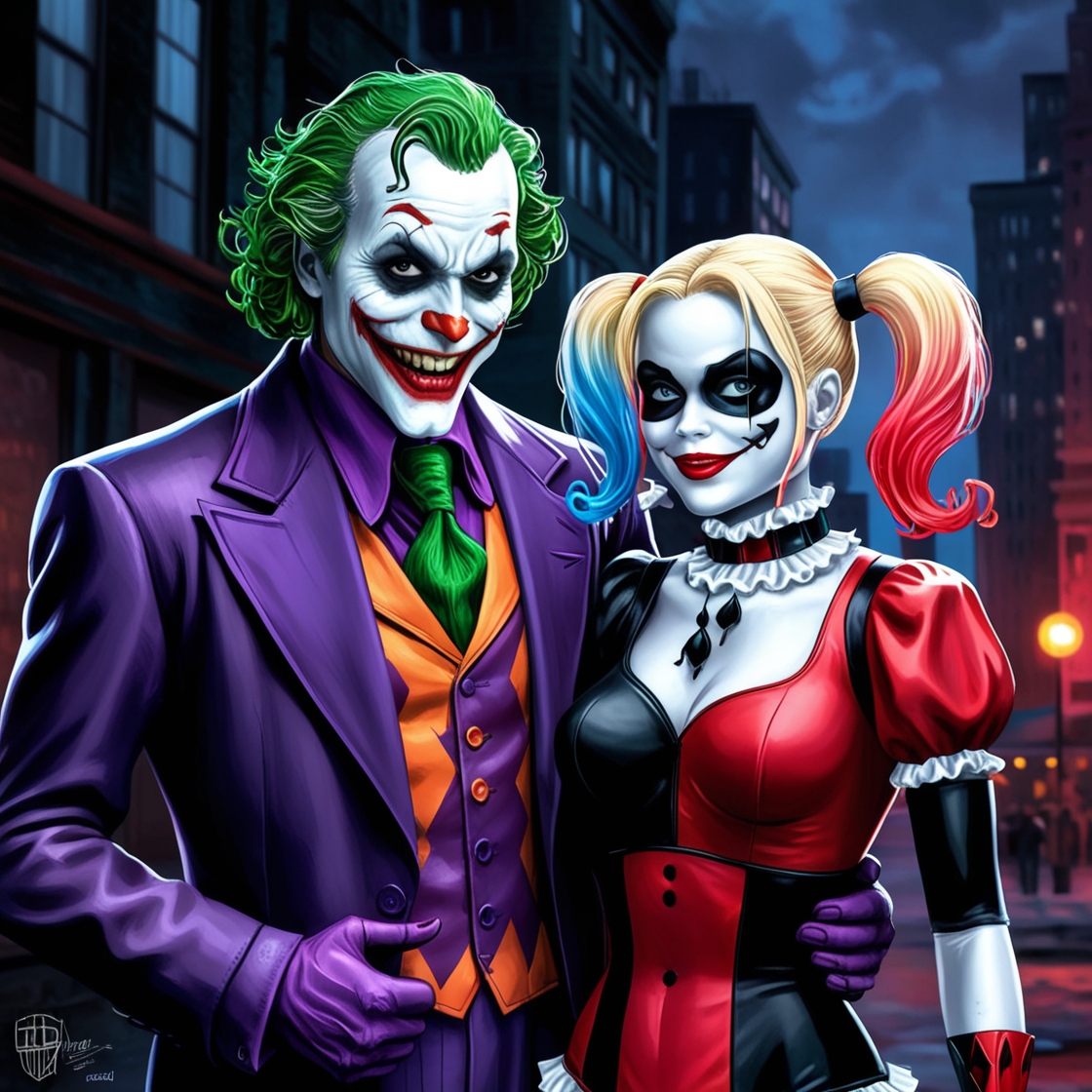 عکس جوکر و همسرش
