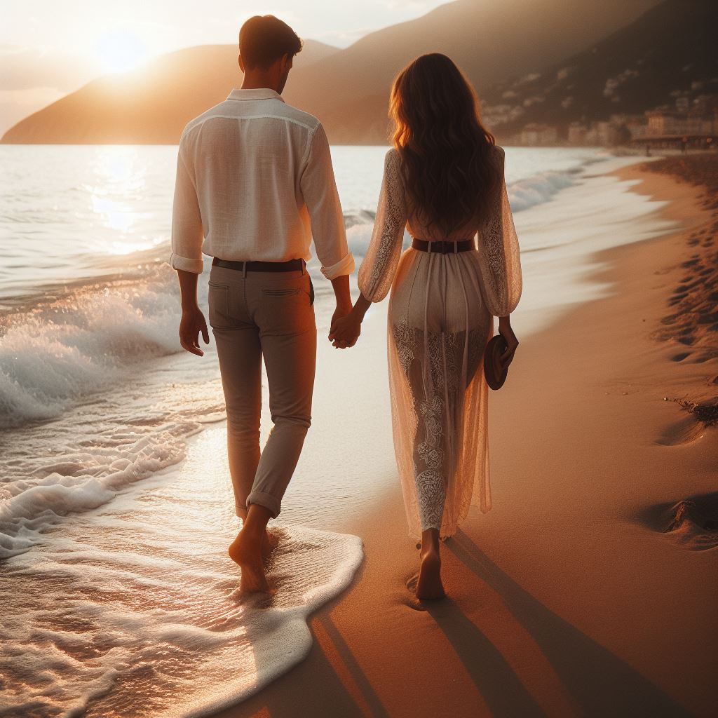 عکس عاشقانه دریاکنار