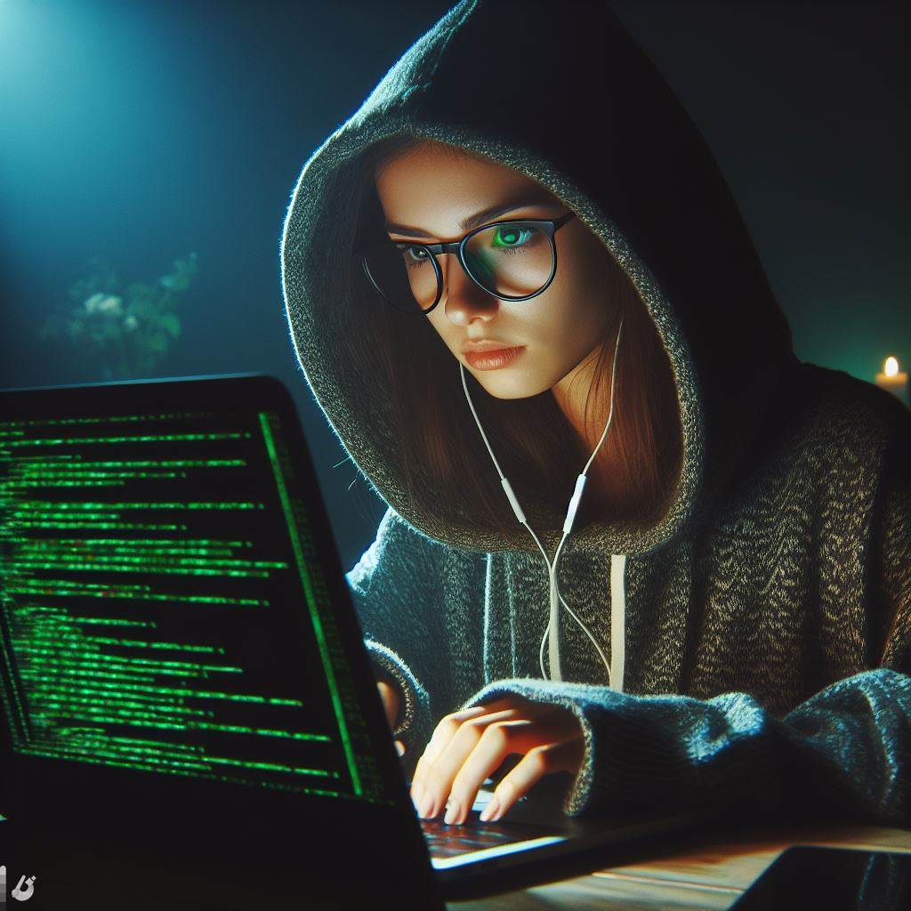 عکس هکر دختر حرفه ای