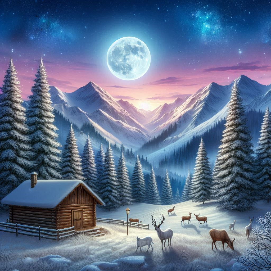 عکس ماه در شب برای پروفایل